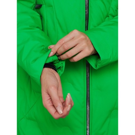 Coat insulated winter female, size 42, green color-12