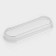 A plastic disposable lid for oval “lemoncello” cream, 12.5 × 4.5 × 1.5 cm