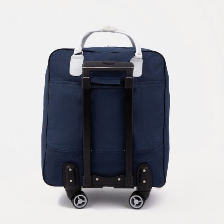 Road bag 2 in 1 on wheels 20 ", a lightning department, 4 outer pockets, blue color-3