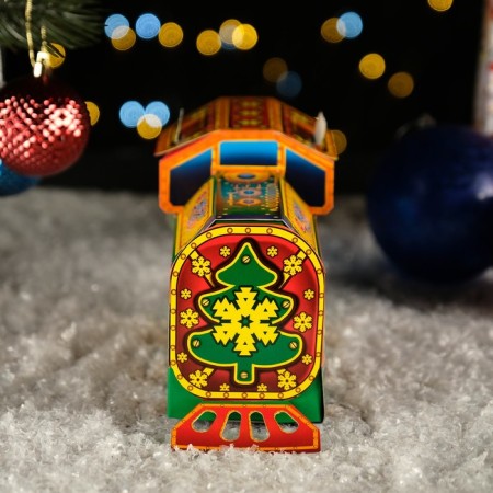 Gift box "Small steam locomotive in green", 17 x 7.5 x 12 cm-3