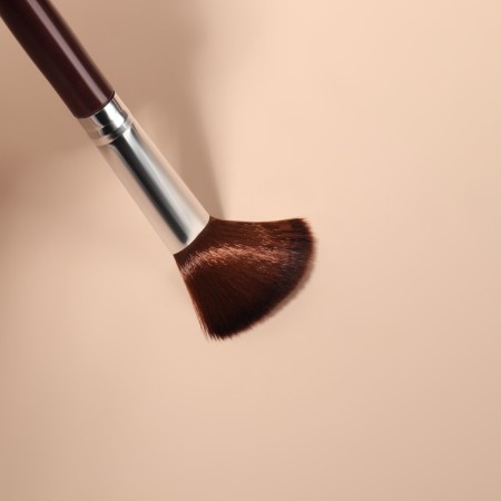 A set of makeup brushes, 5 objects, dark brown color-4