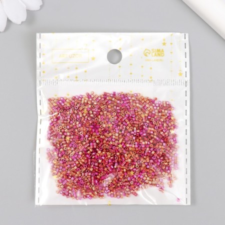 Glass beads 11/0 "cylinder. Caramel-pink gloss" 10 g-3