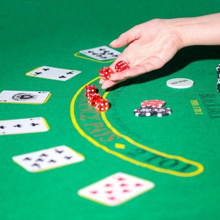 Poker in a metal case (2 decks, chips 500 pcs C/denomination, 5 cubes), 20.5 x 56 cm-5