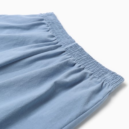 Пижама женская (рубашка и шорты) KAFTAN "Basic" р.48-50, голубой-9