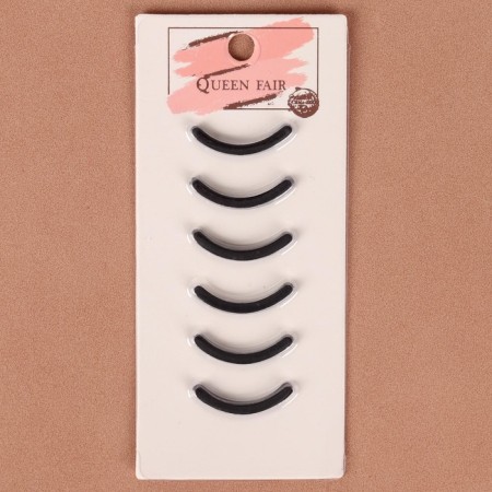 A set of interchangeable elastic bands to eyelashes for eyelashes, 6 pcs, black color-2