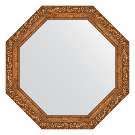 Mirror in the baguette frame, bronze vignette 85 mm, 75.4x75.4 cm
