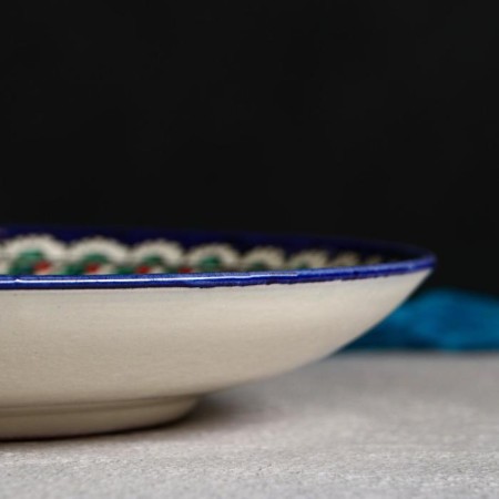 Largan Rishtan ceramics "Patterns", 31 cm, blue-2