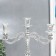 Summary Metal for 3 candles "Pattern" silver 10x25x26 cm