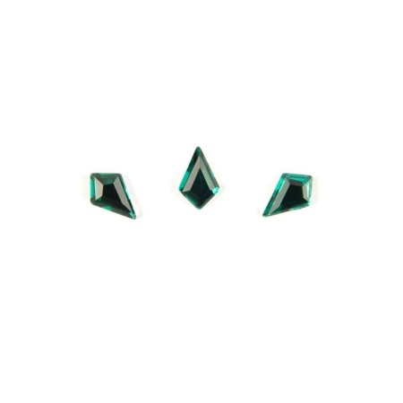 Rhinestones for the design of the nails TNL "Crystal", emerald, 10 pcs