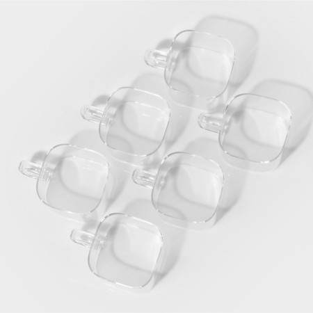A set of glass cans for bulk products "TUR", 8 items: 6 cans 300 ml, spoon, bamboo box-5