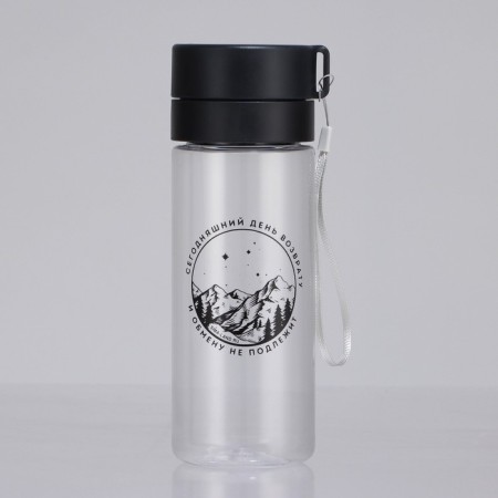 A water bottle with a suspension “Exchange is not subject”, 600 ml-1