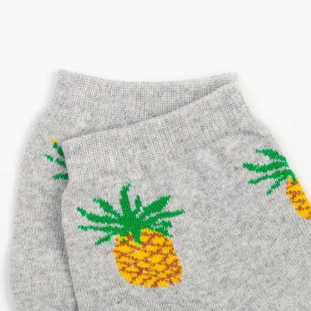 Women's socks "pineapp", gray color, size 23-25-2