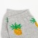 Women's socks "pineapp", gray color, size 23-25