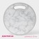 Board cutting plastic shade "Marble", round, d = 30 cm