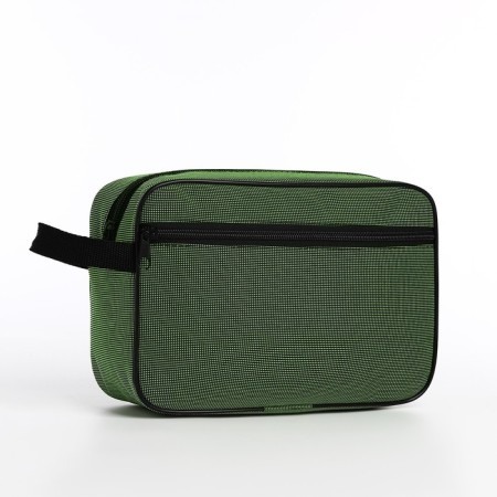Lightning cosmetic bag, green color