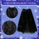 Carnival set "Stylish Witch": hat, cloak, hairpins 3 pcs.