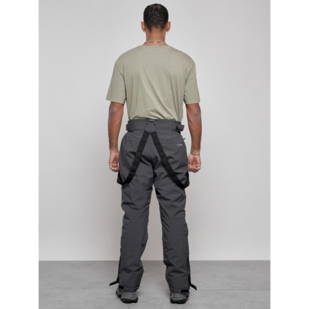 Semi-combinezone ski insulated male winter, size 52, dark gray color-3
