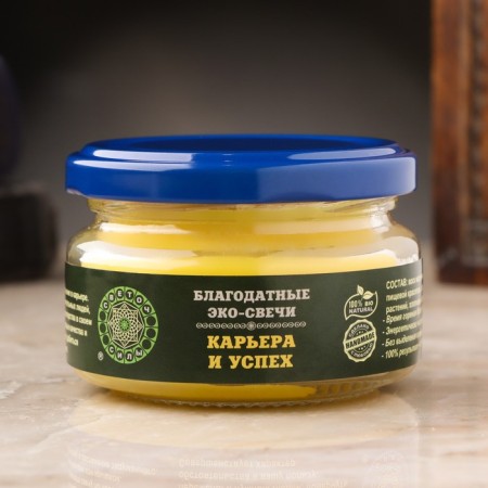 Eco-light magical "career and success" from natural wax, 7x5 cm