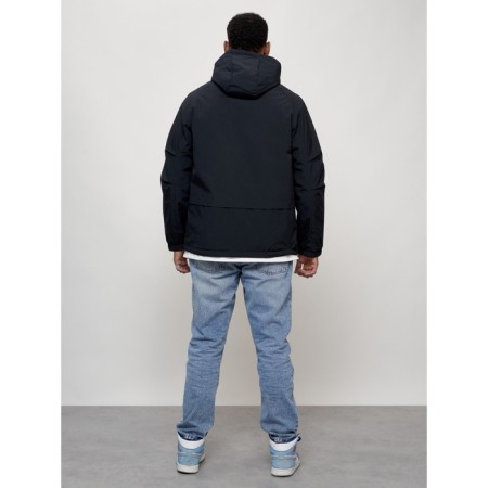 Male spring jacket, size 50, dark blue color-3