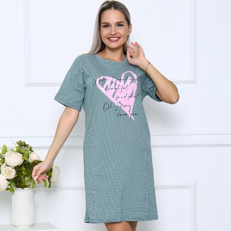 Night shirt female, olive color, size 54-1