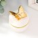 Coramics Casmika "Golden butterfly. Book" White 7x7x7 cm