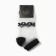 Women's socks glass minku "Flowers", black color, rr 36-37 (23 cm)