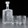 Set "impenetrable. Limited black", curtain with a bullet, 2 cups for whiskey with a bullet