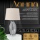 Table lamp with lampshade Risalux "Morgan", E27, 40 W, Chrome, 35 × 35 × 62.5 cm
