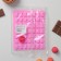 Form for marmalade Dolyan Zoo, silicone, 18.5 × 15 × 0.5 cm, 49 cells (2 × 1.5 cm), pink color