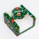 Bearbox under the Bento-Port with the Window "New Year Emerald", 14 x 14 x 8 cm