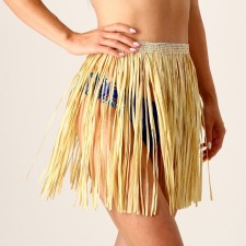 Hawaiian skirt, 40 cm, beige color