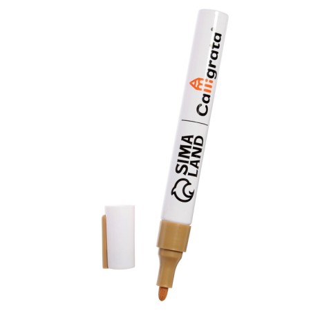 Marker-painting (varnish) Tip of bullet-shaped 4 mm, gold (price per pcs)-2