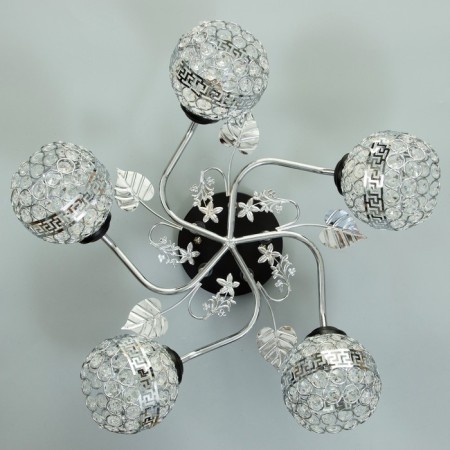 Roxanne chandelier 5he27 40w Black-chromium 60x60x27 cm Bayerlux-3
