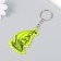 A keychain plastic reflective "ship with sails on the waves" 5.5x3.6 cm