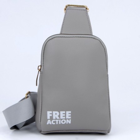 Young bag over the shoulder Free Action, the color is gray-5