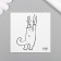 Tattoo on the body Black "Case Claus" 6x6 cm