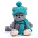 Soft toy "Cat Slanti", with a hat and a scarf