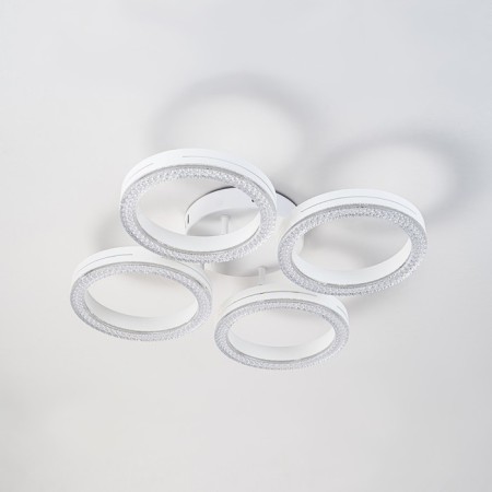 Ceiling light ESCADA, 10282/4LED. 1x60W, LED, 4200LM, 3000/4000/6000K, 515x515x100 mm, white/transparent color-1