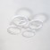 Ceiling light ESCADA, 10282/4LED. 1x60W, LED, 4200LM, 3000/4000/6000K, 515x515x100 mm, white/transparent color