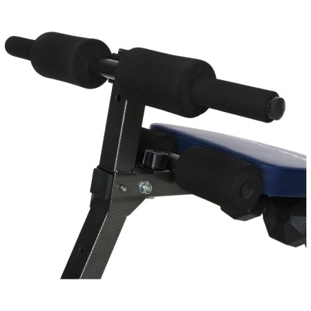 The press for the press Onlytop, 120 cm, curved, with dumbbells of 1.5 kg and expanders-5