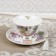 Tea couple ceramic "lavender field", 2 items: a cup 220 ml, a saucer d = 15 cm
