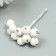 Decor for creativity "Berry Rowan" 1 bouquet = 10 white berries 10x1.5 cm
