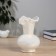 VAZA Keramics Table "Izki" D-10 cm, h-17 cm, white