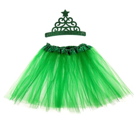 New Year's carnival set "Bright Christmas tree", 2 subjects: rim, skirt, for the New Year-1
