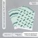 Scrapbooking paper "Avocado leaves" density 180 grams set 10 pcs 15.5x17 cm