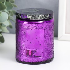 Bank for candles glass with a lid 
