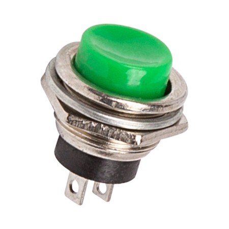 Switch-Knopka Metal 250V 2A (2C) OFF- (ON) Ø16.2 Green (RWD-306) Rexant