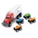 Inertia "carrier" truck with 4 cars, mix