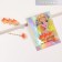 Hair hairpins "Princess" Orange stars, 8.5 x 11 cm