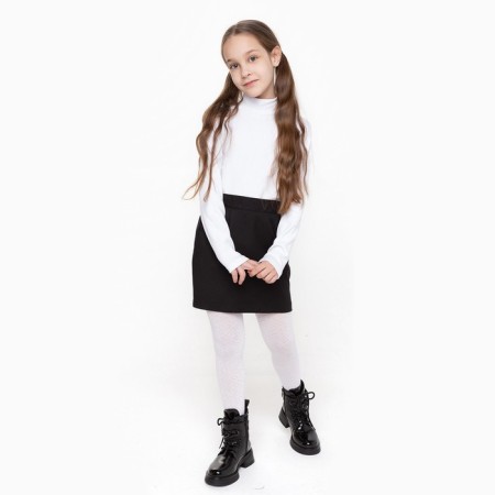 Baby turtleneck, white color, height 152 cm-3